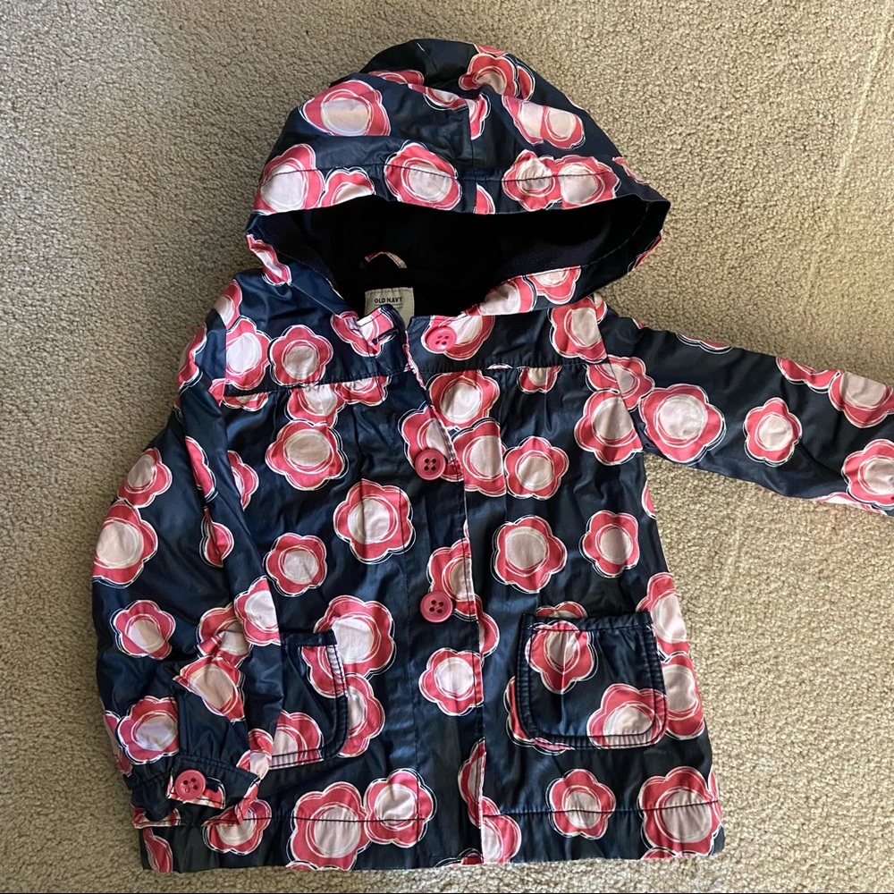 Old navy flower hooded jacket